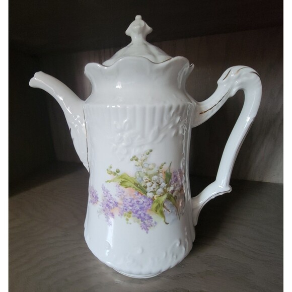 Other - Vintage Floral Teapot Coffee Pot European Style 11" Retro Grannycore Victorian